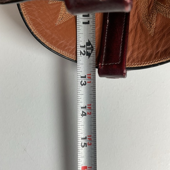 Vintage Lucchese Black Cherry Ostrich Quill Cowboy Boots 9 EE Exotic Recraft - Picture 7 of 16